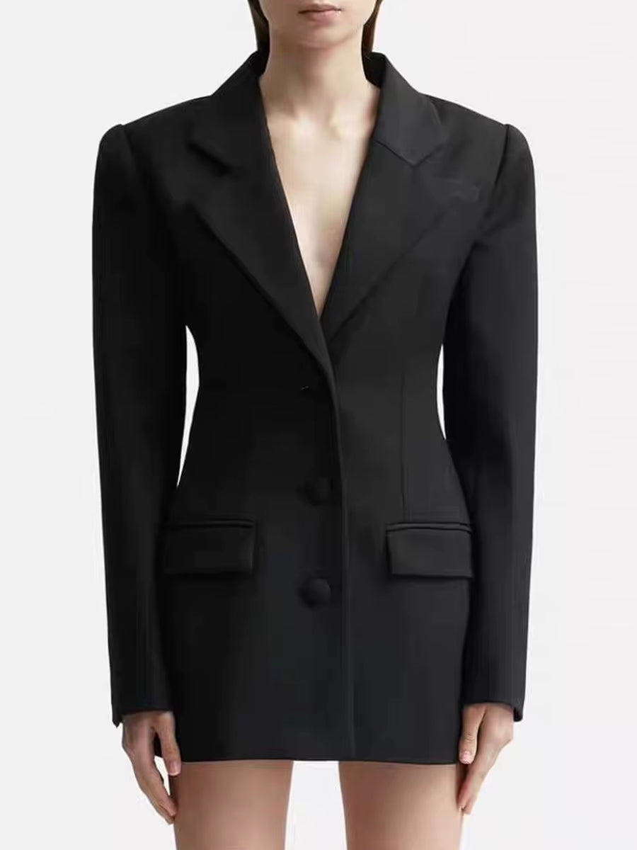 New Arrivals Dropshipping Hot Fashion and Sexy Crystal Beading Backless Slim Fit Blazer and Jacket for Women