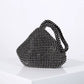 2022 New Women Lady Evening Party Crystal Handbag Strap Retro Bride Simple Zipper Small Elegant Dress Cocktail Bag Handbag