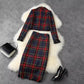 New Dropshipping Tweed Check 2024 Business Suits Set for Women