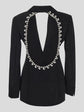 New Arrivals Dropshipping Hot Fashion and Sexy Crystal Beading Backless Slim Fit Blazer and Jacket for Women