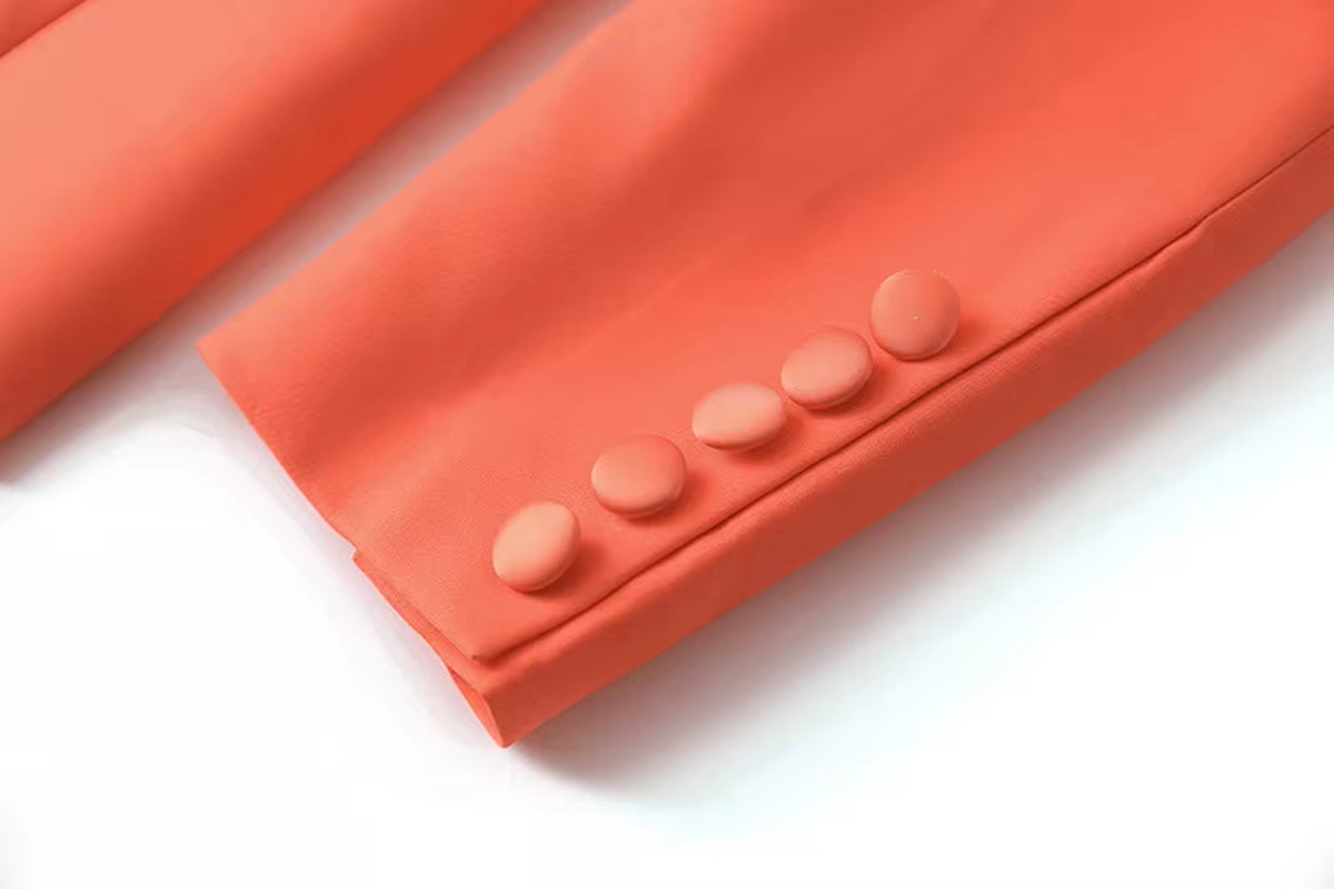 New Arrivals Dropshipping High Quality Two-Piece Blazer and Loose Wide Leg Pants Two Piece Suit for Women