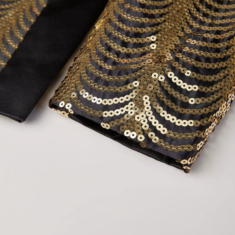 Nightclub Stage Singer Costume Suit Jacket Full Series Men Stylish Sequin Blazer