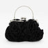 2022 New Women Lady Satin Flower Evening Party Cloth Handbag Bride Small Elegant Dress Cocktail Bag Handbag Clutchbag