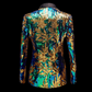 Nightclub Men Shiny Sequins Slim Fit Blazer Suit Jacket Suit