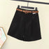 2024 Summer Slim-Looking Shorts with Belt Women&