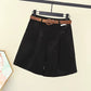 2024 Summer Slim-Looking Shorts with Belt Women&