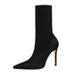 Hot Selling 10CM Sexy Stilettos Heels Pointed Toe Shoes Satin Women&
