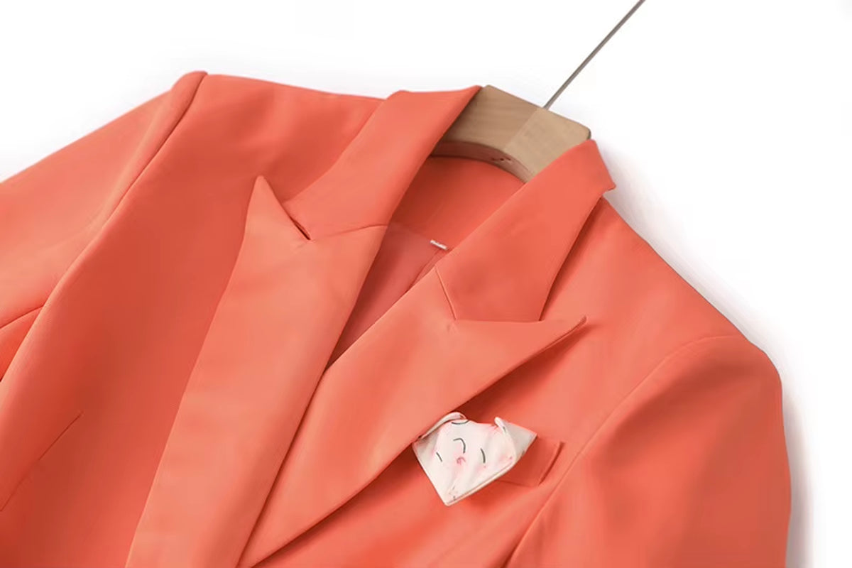 New Arrivals Dropshipping High Quality Two-Piece Blazer and Loose Wide Leg Pants Two Piece Suit for Women