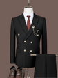 Costume Homme Slim Fit Blazer Double Boutonnage pour Soirée