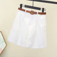 2024 Summer Slim-Looking Shorts with Belt Women&