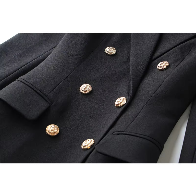 New Arrivals Dropshipping Autumn and Winter High Quality Slim Fit Double Breasted Coats and Jacket Fashion Long Coat for Woman