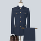 Costume Homme Élégant  Ensemble 2 Pièces Classique et Chic à Multiples Boutons et Poches