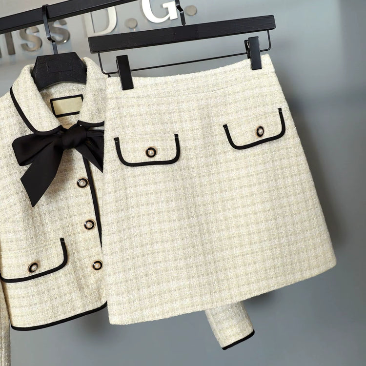 New Dropshipping High Quality Hot Fashion and Elegant 2 Pieces Skirt and Jacket Business Woman Suit for Women Formal