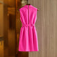 H3315 Kimshein Women Office Clothing Ladies Bodycon Blazer and Dress off Shoulder Show Slim with Gold Belt Elegant Casual Dress