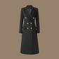 Manteau Long Femme Slim Double Boutonnage Automne-Hiver