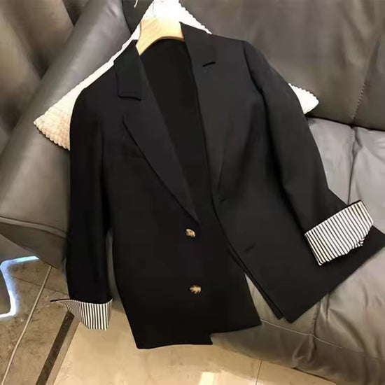 Veste Cardigan Élégante Femme Blazer Long Uni à Manches Longues pour le Bureau