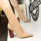 Hot Selling 10CM Sexy Stilettos Heels Pointed Toe Shoes Satin Women&