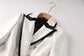 New Arrivals Hot Fashion Double Breasted White PU Leather Jacket Annd Blazer for Women