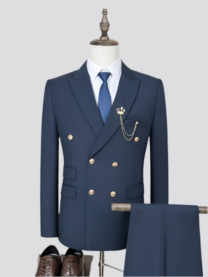 Costume Homme Slim Fit Blazer Double Boutonnage pour Soirée