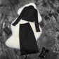 Ensemble 2 Pièces Femme Élégant Veste Chic et Jupe Longue Qualité Premium et Style Tendance
