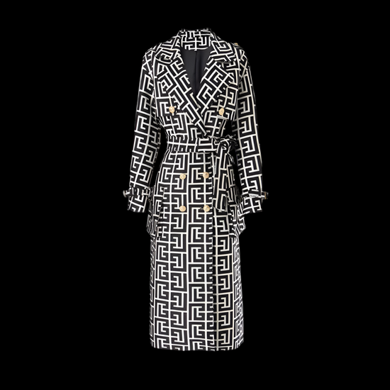 Veste Coupe-Vent Femme Oversize Motif Géométrique