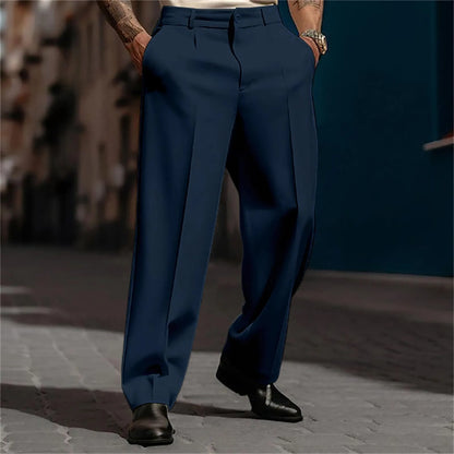 Pantalon Homme Élégant Coupe Large et Confort Luxe