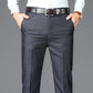 Pantalon Homme Élégant Business Casual Taille Haute