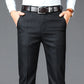 Pantalon Homme Élégant Business Casual Taille Haute