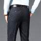 Pantalon Homme Élégant Business Casual Taille Haute