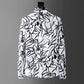 Chemise Homme Imprimée Artistique Élégance Décontractée