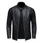 Veste en Cuir PU Homme Style Moto Décontracté