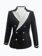 Blazer Femme Élégant à Double Boutonnage  Office Lady