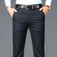 Pantalon Homme Élégant Business Casual Taille Haute