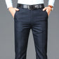 Pantalon Homme Élégant Business Casual Taille Haute