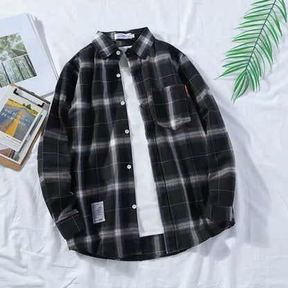 Chemise à Carreaux Homme Manches Longues