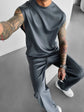 Ensemble Décontracté Mode Été 2025 pour Homme  Débardeur et Pantalon de Sport