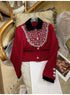 New Wholesale Dropshipping Elegant Sequin Beading Texture Jacket for Women