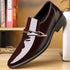Plus Size Mens Pu Leather Shoes Trendy Business Dress British Breathable Interior Height Increase round Toe Set Mens Shoes