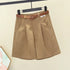 2024 Summer Slim-Looking Shorts with Belt Women&