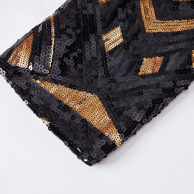 Disco Glitter Party Blazer for Men Triangle Sequin Party Blazers Suit